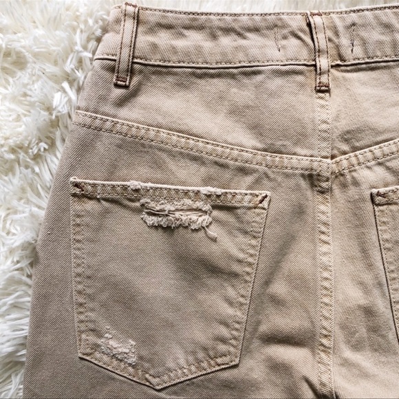 Free People Dakota Straight Leg Jeans Khaki Size 24 NWOT - Picture 8 of 12